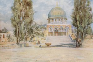Klippedom fra El Aksa-moskeen, Jerusalem af Walter Spencer Stanhope Tyrwhitt