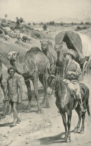 En Camel-Caravan, Western Australia af Walter Stanley Paget