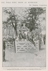 Polo pony showet på Ranelagh, springkonkurrencen af Walter Stanley Paget