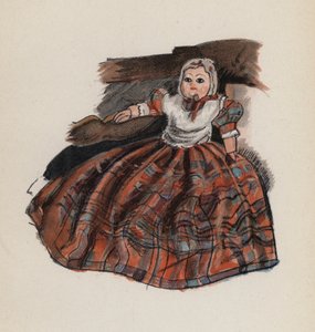 Gammelt legetøj malet af Walter Trier (farvelitografi) af Walter Trier