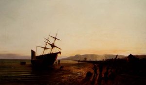 Aften på stranden