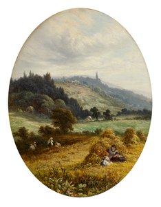 Høsttid i Earlswood, nær Redhill, Surrey