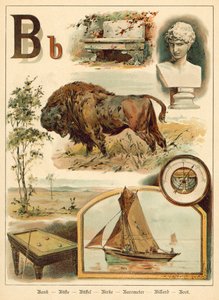 Bogstav B (chromolitho)