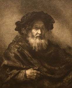 Uden titel: Rembrandtesque Old Man, 20. århundrede. af Waltner