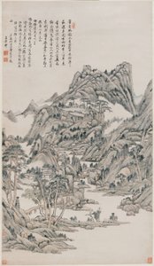 Landskab af Wang Yuanqi