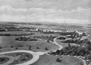 Barnsley Park and Town, c1896 af Warner Gothard