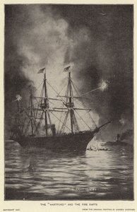 "Hartford" og ildflåderne (litho) af Warren Sheppard