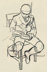 Dreng læser, c1900