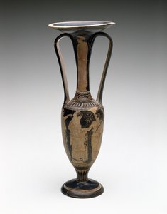 Loutrophoros med bryllupsscene, 425-420 f.Kr. (terracotta) af Washing Painter (attr. to)