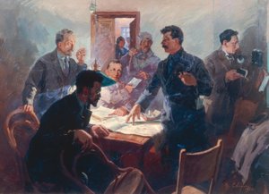 Oktoberrevolutionens ledere af Wassili Semjonowitsch Swarog