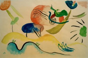 Akvarel nummer 2 af Wassily Kandinsky