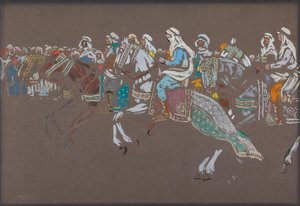 Arabisk kavaleri af Wassily Kandinsky