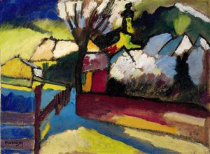 Efterårslandskab med et træ Efterårslandskab med et træ, 1910 af Wassily Kandinsky