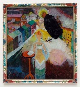 Dame i Moskva af Wassily Kandinsky