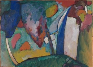Vandfaldet. 1909 af Wassily Kandinsky