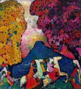 Det blå bjerg. 1908-09 af Wassily Kandinsky