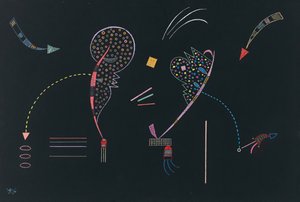 To kyster, 1938. af Wassily Kandinsky