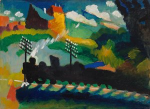 Jernbanen ved Murnau af Wassily Kandinsky