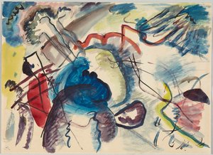 Udkast til "Billede med hvid kant" af Wassily Kandinsky