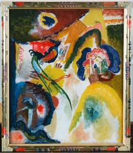 Glasbillede med svane af Wassily Kandinsky