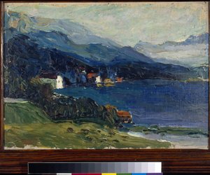 ""Kochel-søen"" maleri af Vassily Kandinsky (eller Wassily Kandinsky eller Kandinskyj af Wassily Kandinsky