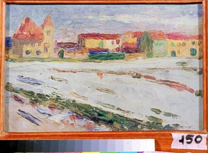 München (Allemagne) (München). Peinture de Vassily Kandinsky (ou Wassily Kandinski eller Kandinskij af Wassily Kandinsky