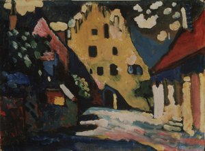 Murnau. Slotsgården, 1908 af Wassily Kandinsky