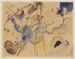 Uden titel. 1911-12 af Wassily Kandinsky