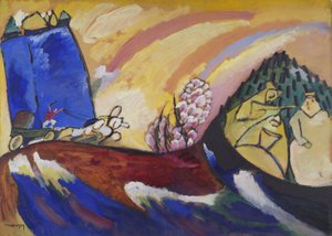 Maleri med trojka, 18. januar 1911 af Wassily Kandinsky