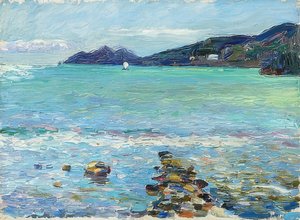 Rapallo, udsigt over Portofino. Omkring 1906