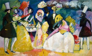Crinoline samfund. 1909 af Wassily Kandinsky