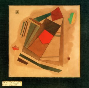 Rød på pladsen af Wassily Kandinsky