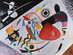 Rød plet II af Wassily Kandinsky