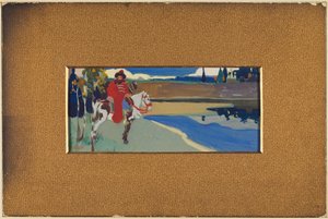 russisk rytter af Wassily Kandinsky