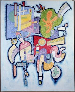 Simple Complexity 1939 (olie på lærred) af Wassily Kandinsky