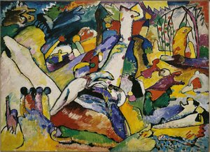 Skitse til Komposition II, 1909-1910. af Wassily Kandinsky