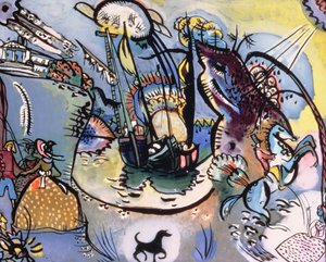 Havnen, 1916 af Wassily Kandinsky