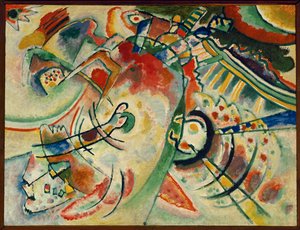 Den naive (olie på lærred) af Wassily Kandinsky