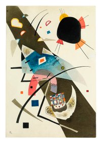 To sorte pletter af Wassily Kandinsky