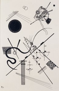 Uden titel (Tegning 4); Uden titel (Dessin 4) af Wassily Kandinsky