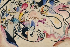 Akvarel nr. 8 dommedag, 1911-1912. af Wassily Kandinsky