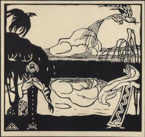 To fugle. 1907 af Wassily Kandinsky
