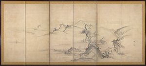 Otte udsigter over floderne Xiao og Xiang af Watanabe Shiko