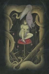 EN FUGL I HÅNDEN, 2007 (blandede medier) af Wayne Anderson