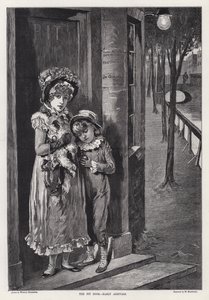 The Pit Door, tidlige ankomster (gravering)