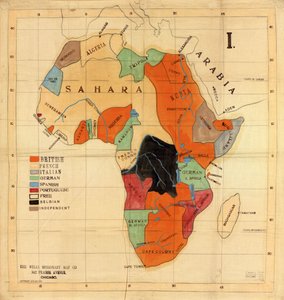 Afrika]. af Wells Missionary Map Co.