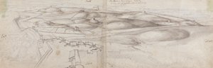 Udsigt fra Peterborough Tower ved Tangier af Wenceslaus Hollar
