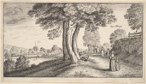 Albury, 1625-77. af Wenceslaus Hollar