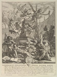 Allegori om jarlen af Arundels død, ca. 1646. af Wenceslaus Hollar