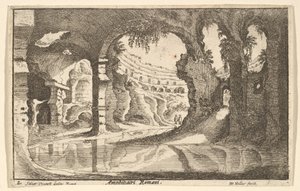 romersk amphitiatri, ca. 1650. af Wenceslaus Hollar